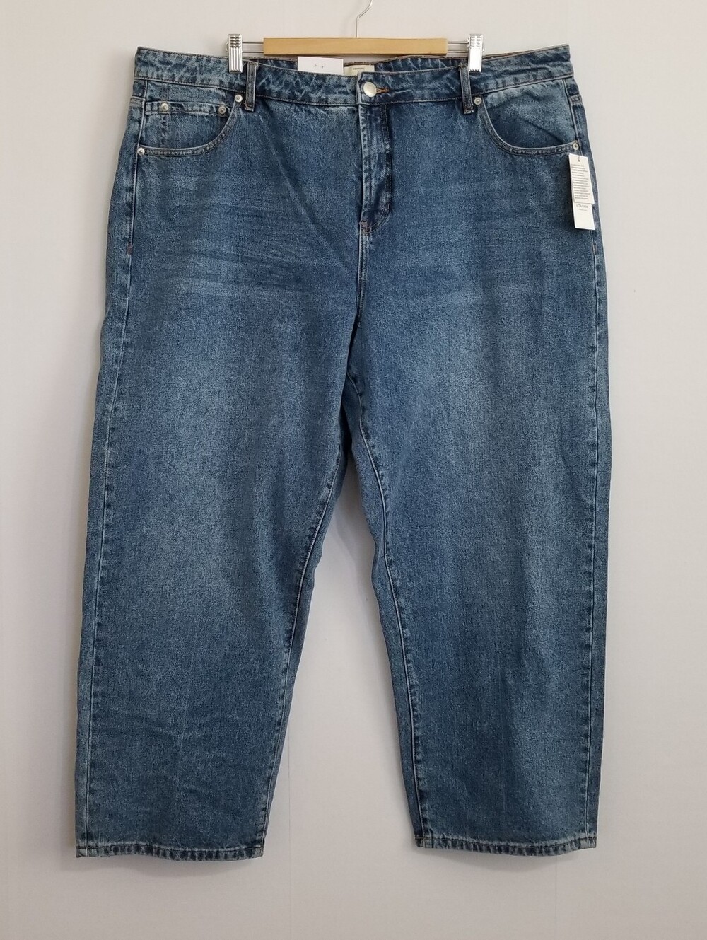 NWT Eloquii Blue High Rise The Loose Jean Jeans Size 20
